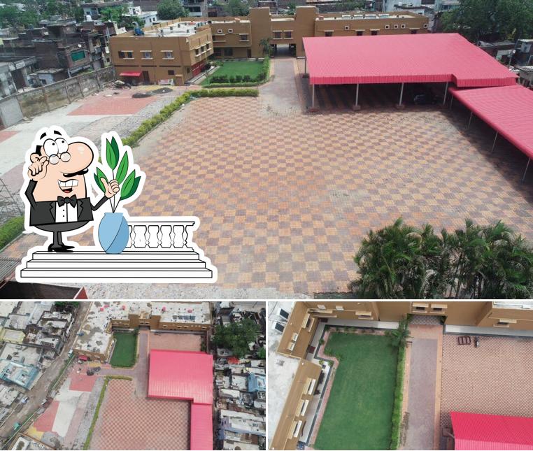 Enjoy the view at the outside area of Shehnai Garden Hotel & Restaurant Khurai