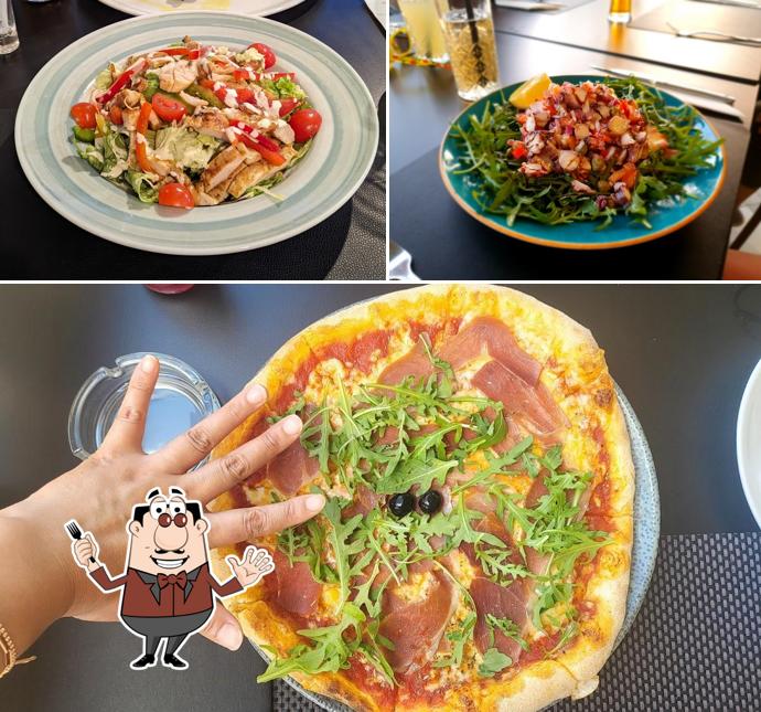 Tra le diverse cose da Bistro-pizzeria Megi si possono trovare la cibo e bevanda