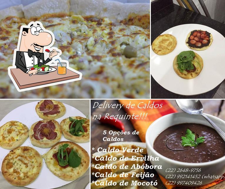 Comida em Pizzaria Requinte