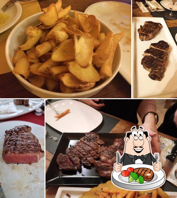 Bistecca al L.A. 104 Maneggio con ristorantino americano