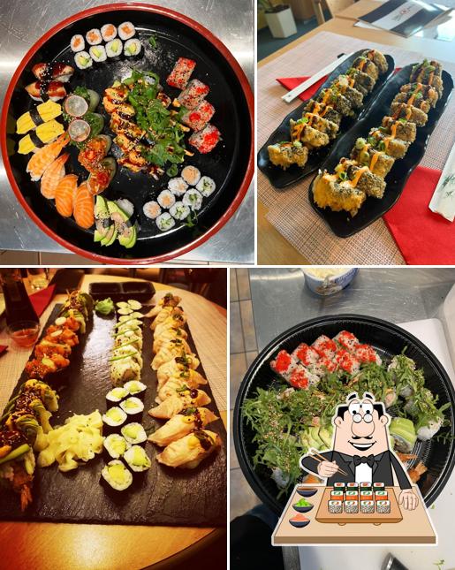 Wählt verschiedene Sushi-Optionen