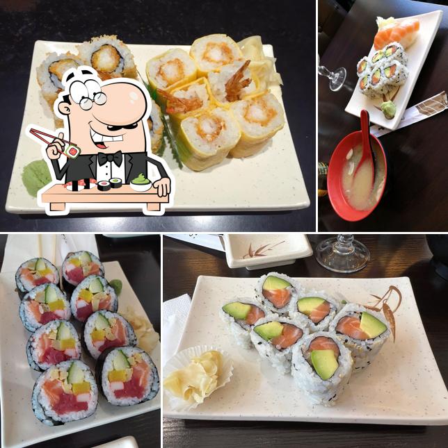 Prenez différentes options de sushi