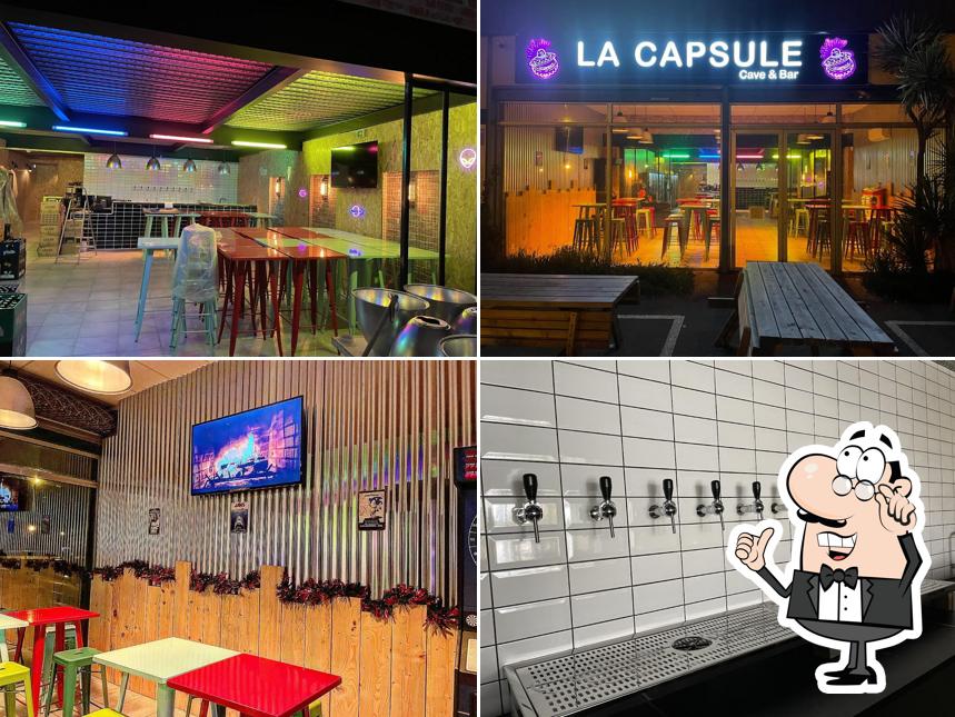 L'intérieur de La capsule cave & bar