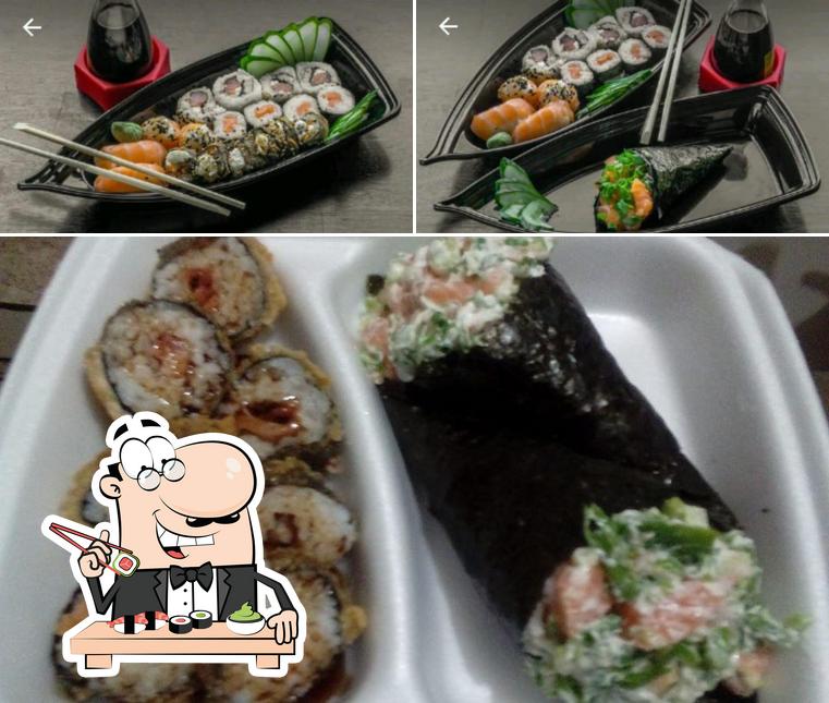 Peça diversas opções de sushi