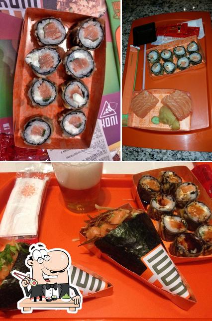 Escolha diversas opções de sushi