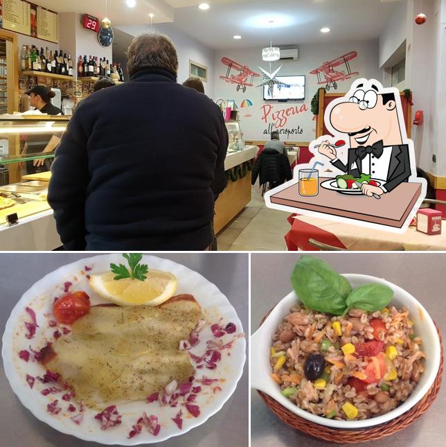 Cibo al Pizzeria all'Aeroporto