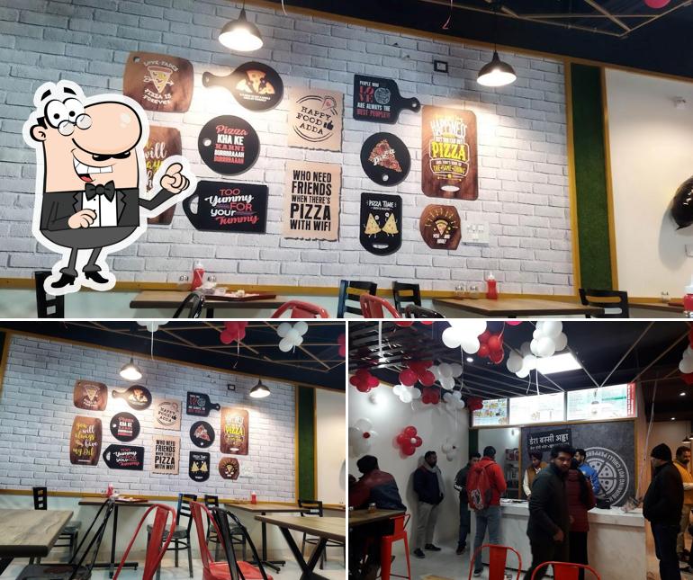 The interior of Foody Hub Pizza Dera Bassi, Best Pizza Restaurant in Zirakpur Foody Hub Pizza