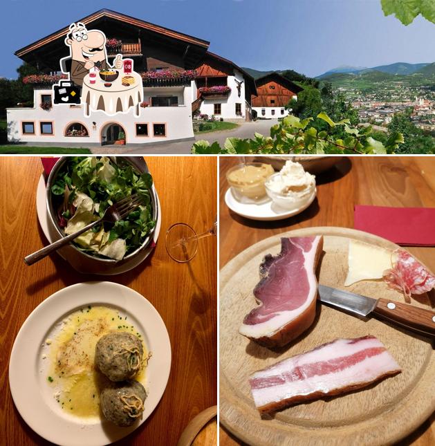 La cibo e esterno del ristorante