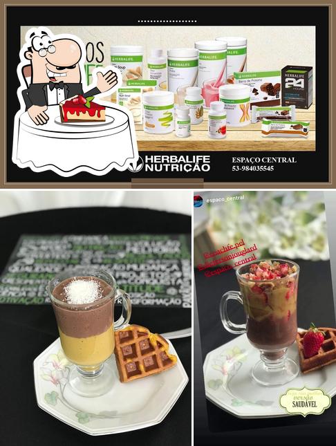 Espaço Central Herbalife Nutrition serve uma variedade de pratos doces