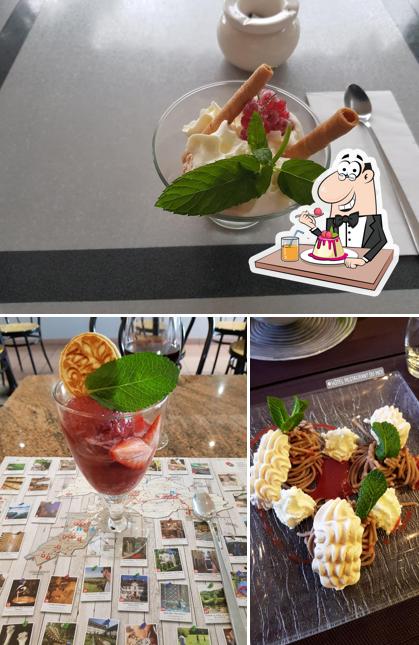 Hôte Restaurant du Midi propone un'ampia selezione di dolci