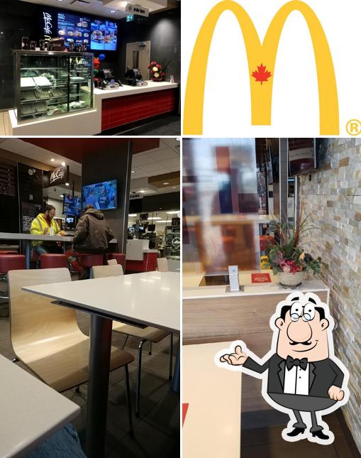 The interior of McDonald’s