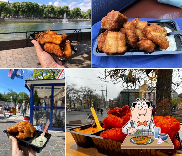 Ailes de poulet à Buitenhof Herring Stall