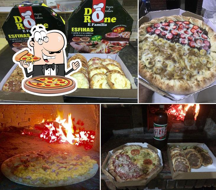 Peça diversos variedades de pizza