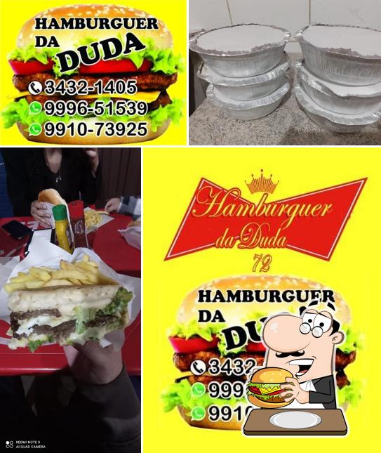 Os hambúrgueres do Hamburger Da Duda irão satisfazer diferentes gostos