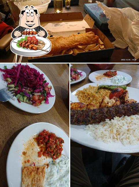 Food at Firat Kebab & Fish Bar