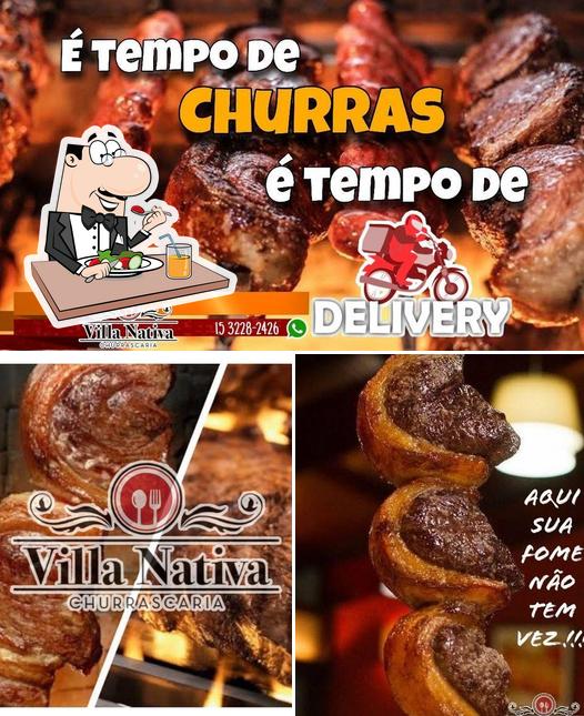 Comida em Churrascaria Lanchonete Espeto De Ouro