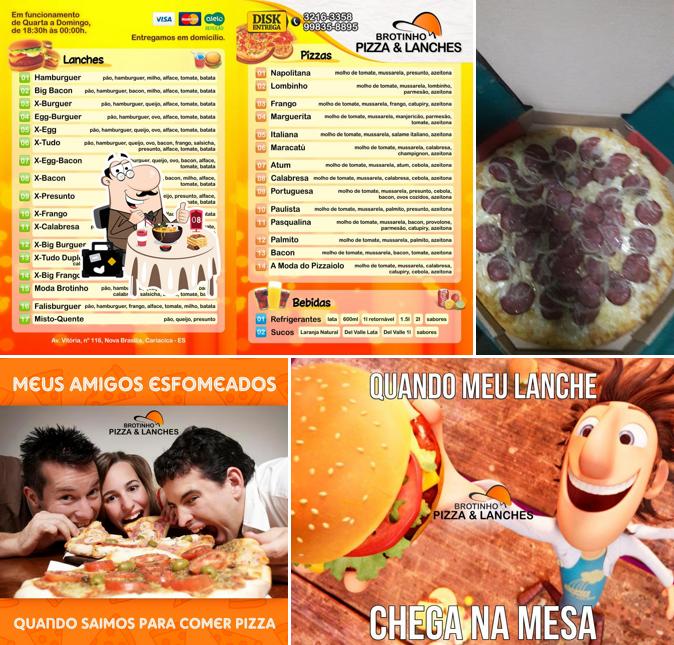 Platos en Brotinho Pizza e Lanches