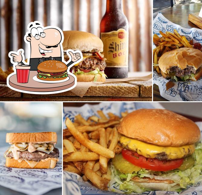Order a burger at Willie's Grill & Icehouse