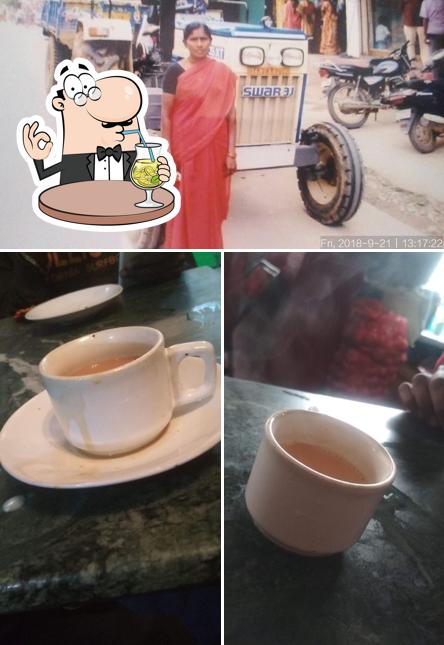 The picture of drink and exterior at Blue Sea Cafe
