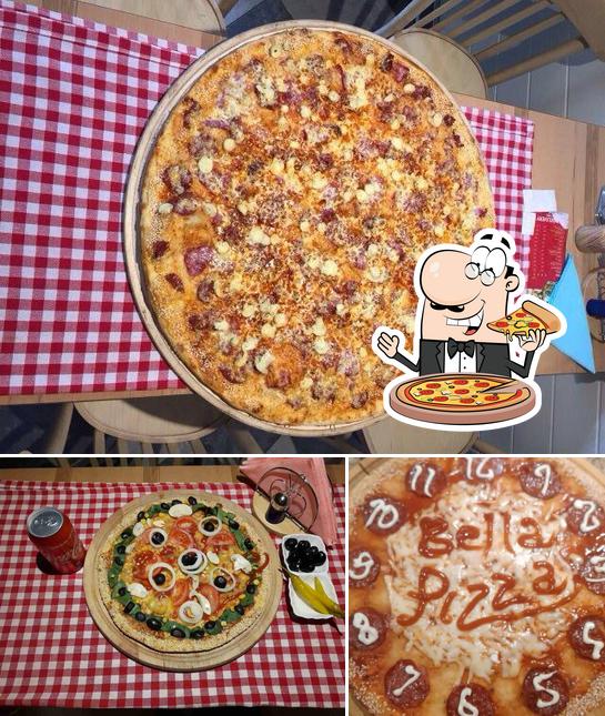 A Pizza Bella, vous pouvez essayer des pizzas