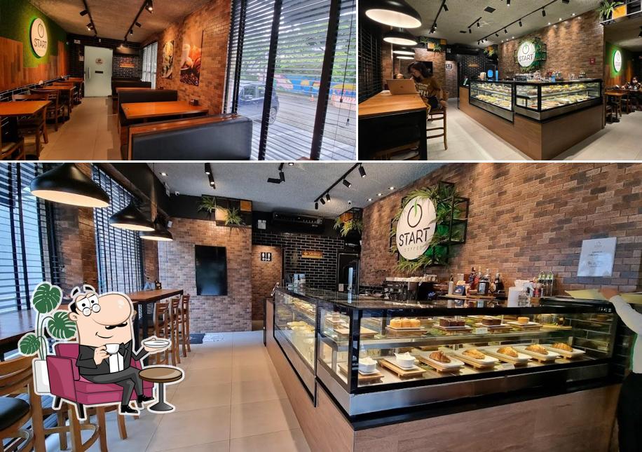 Veja imagens do interior do Start Coffee