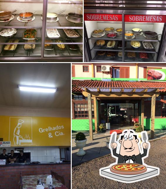 Escolha pizza no Restaurante e conveniencia pit stop