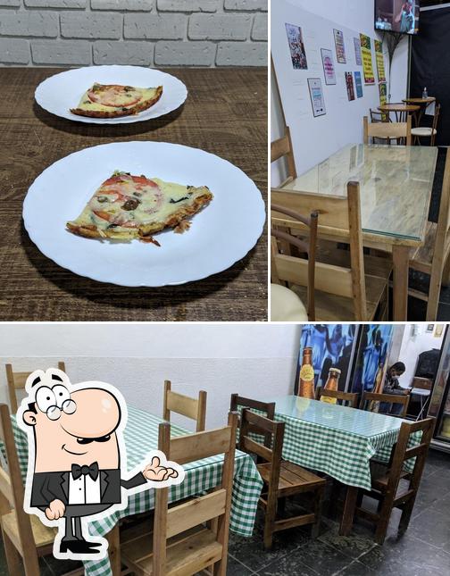 Entre diferentes coisas, interior e pizza podem ser encontrados a Pizzaria Casa Bella - Vila Orlandelia