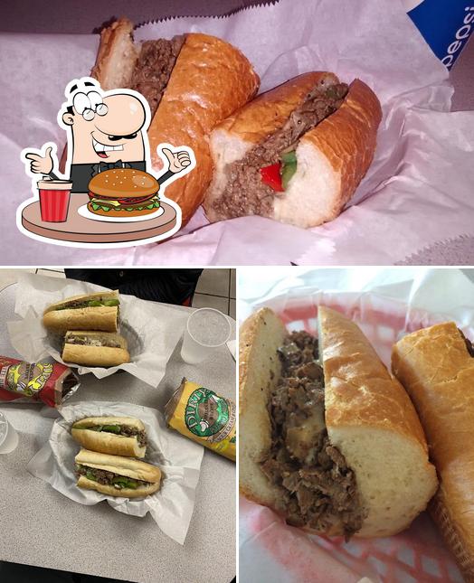Get a burger at Anvil's Cheesesteaks