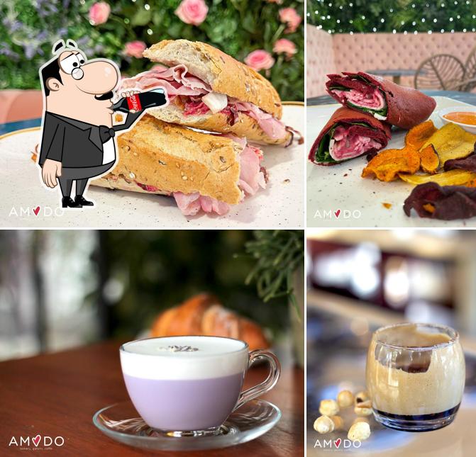 Amodo Modena Grandemilia - Bakery, Gelato, Caffè si caratterizza per la bevanda e cibo
