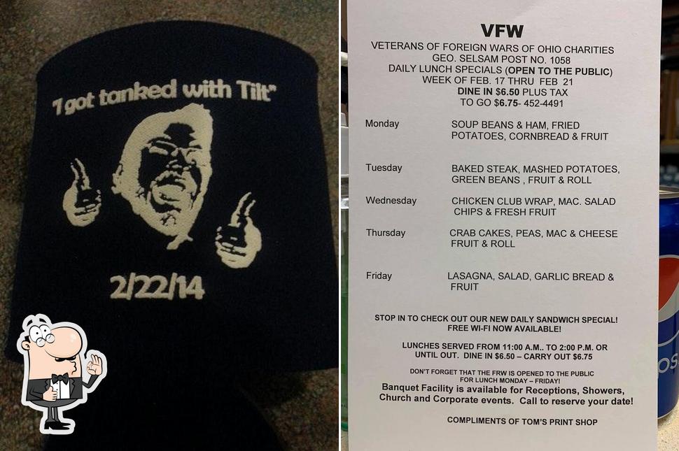 VFW Post 1058 in Zanesville Restaurant reviews