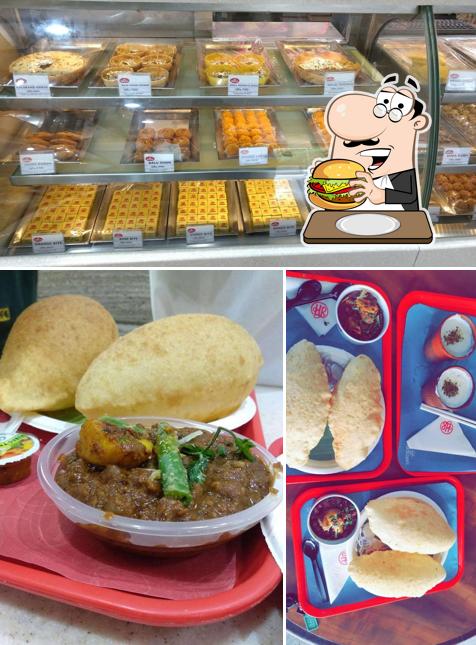 Get a burger at Haldiram's - Lajpat Nagar