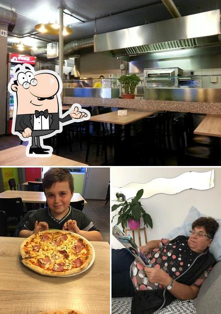 Gli interni di Pizza-Blitz