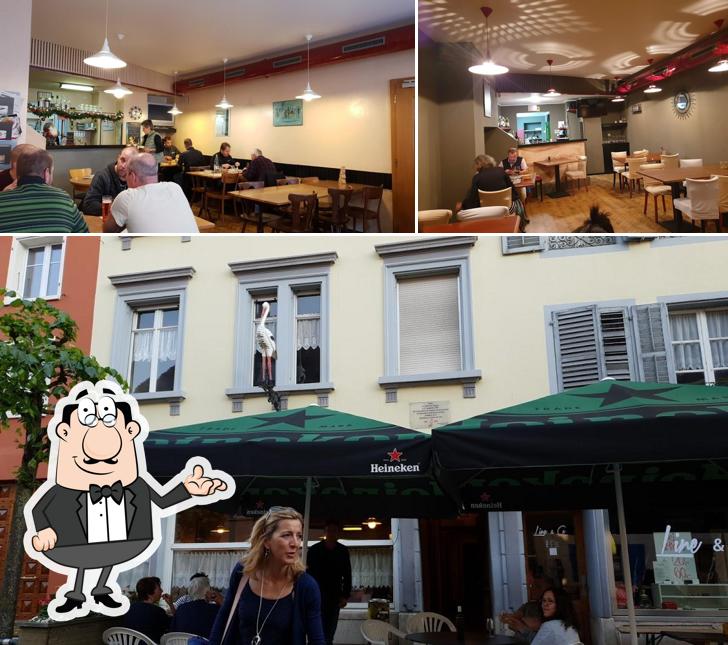 Gli interni di La Cigogne Restaurant et chambres d'hôtes