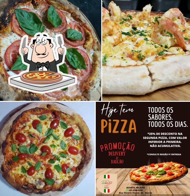 Consiga diferentes tipos de pizza