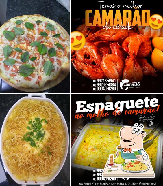 Comida em Castelo do Camarão Restaurante e Pizzaria