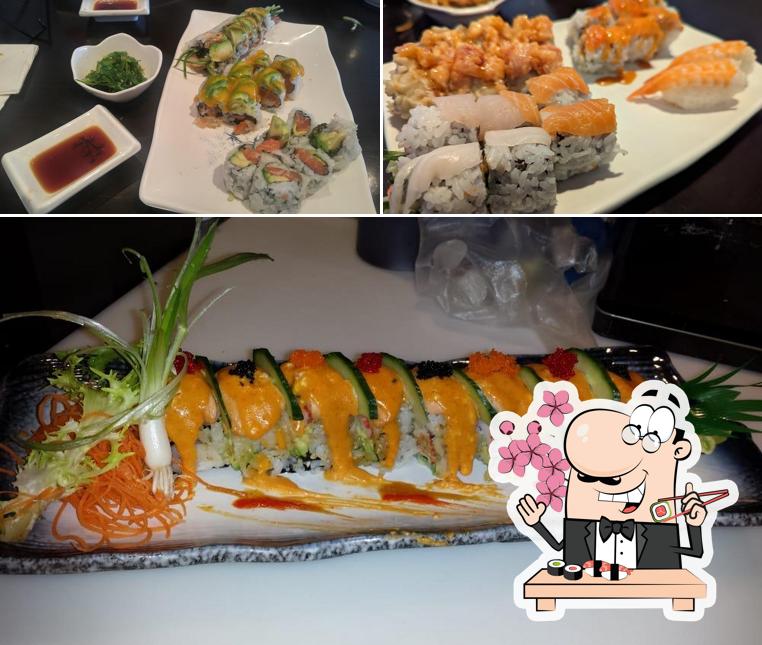 Prenez différentes options de sushi