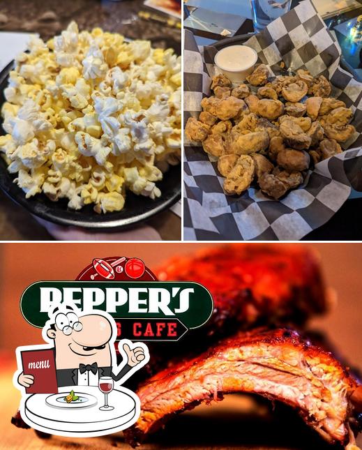 Menu of Pepper's Sports Cafe, Fargo reviews and ratings