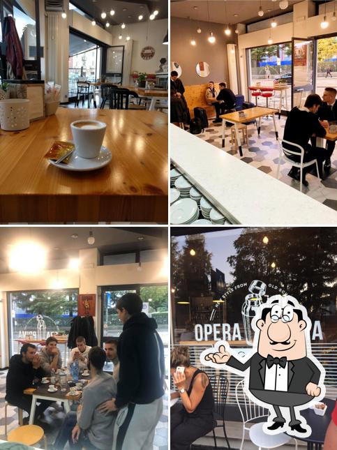 Gli interni di Opera Prima Café