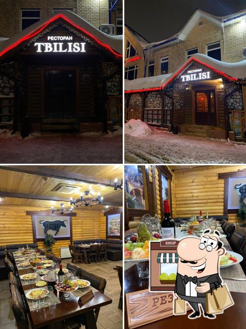 The image of exterior and food at Tbilisi