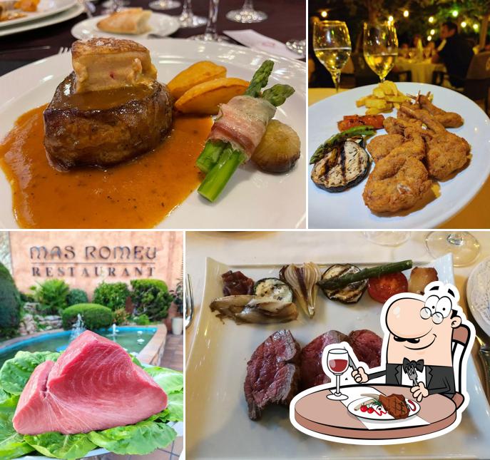 Закажите блюда из мяса в "Restaurant Mas Romeu"