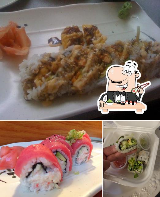 Sushi rolls are available at Fisherman's Sushi
