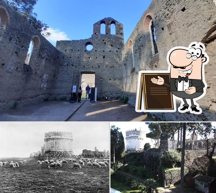 Goditi la vista dagli esterni di Hostaria Antica Roma