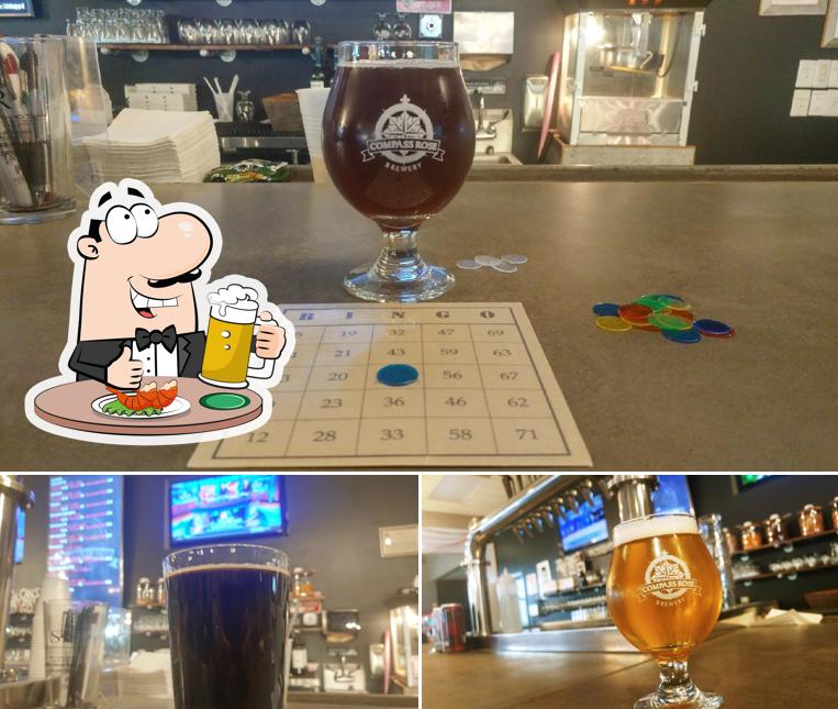 Compass Rose Brewery in Raleigh Restaurant menu and reviews