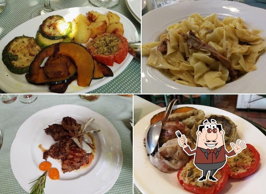 Cibo al Trattoria Il Cavallino