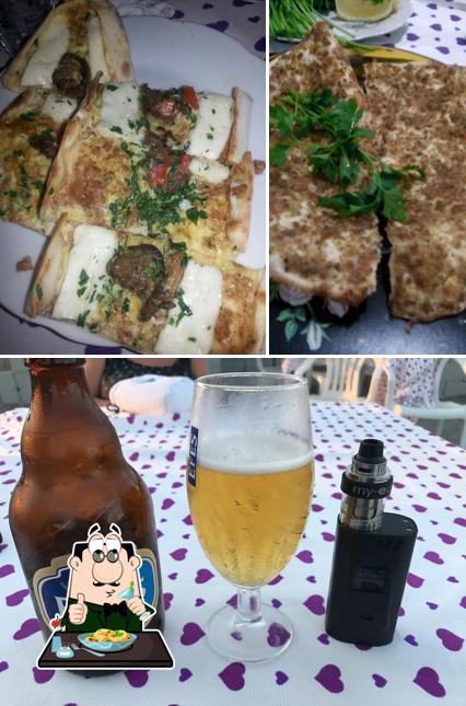 Observa las fotografías donde puedes ver comida y cerveza en Arzum Lahmacun