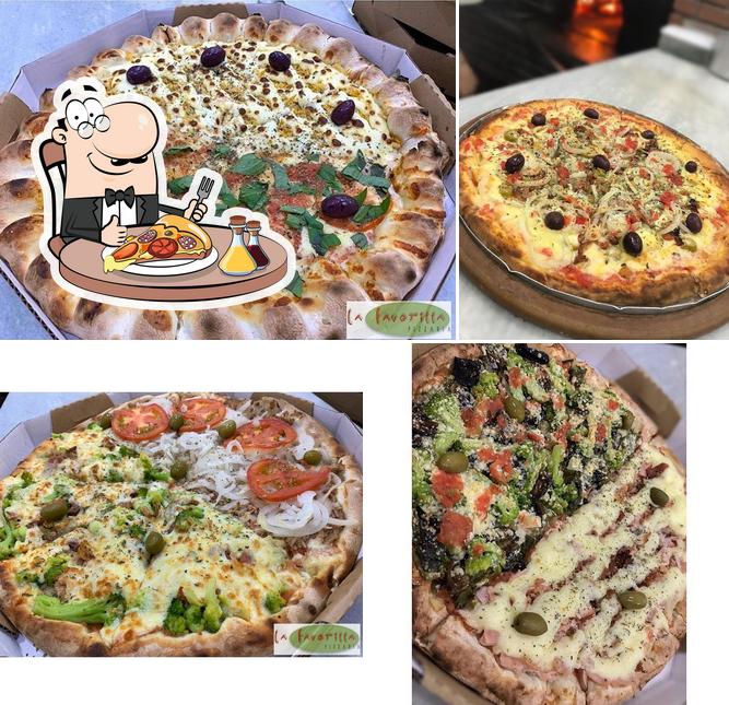 Experimente pizza no Pizzaria La Favoritta