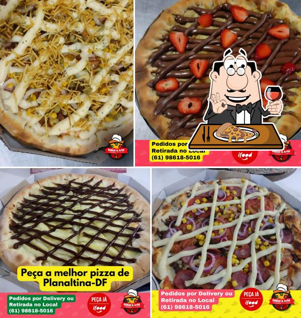 No Pizzaria Sabor & Arte - Delivery de Pizzas em Planaltina/DF, você pode degustar pizza