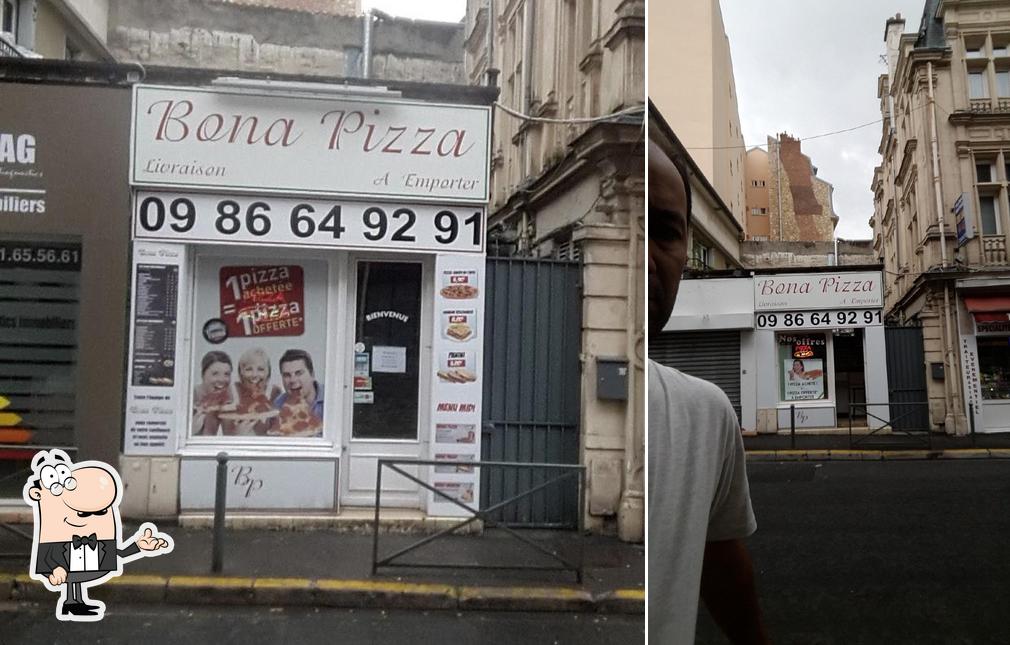 L'intérieur de Bona Pizza