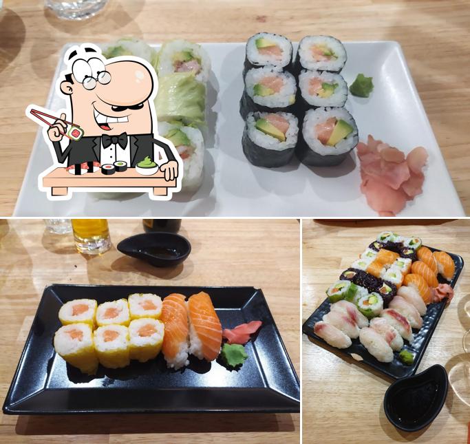 Prenez différentes options de sushi