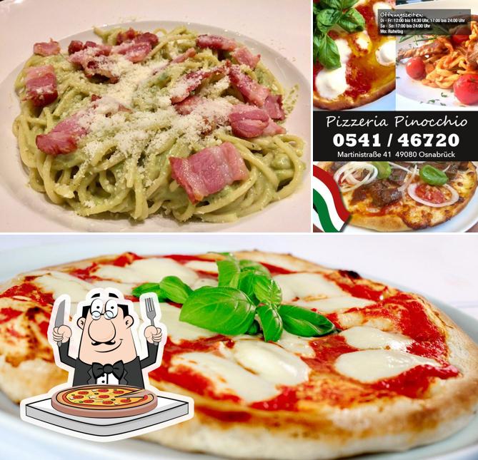 Choisissez des pizzas à Pizzeria Pinocchio